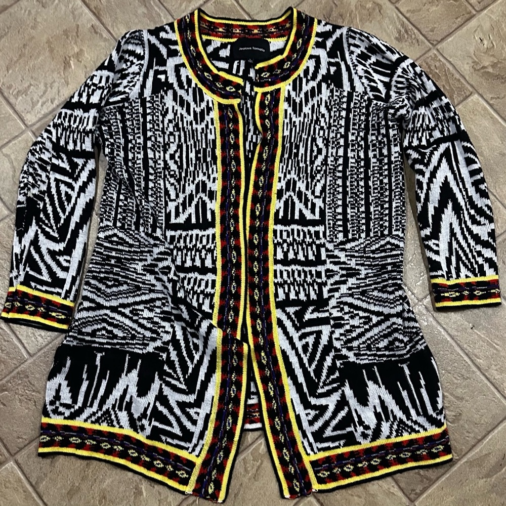 Jealous Tomato Multicolor Patterned Cardigan - image 1